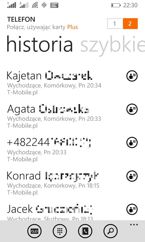 Łączenie kafelków połączeń i wiadomości, wspólne i osobne listy połączeń na tle białym i czarnym Łączenie kafelków połączeń i wiadomości, wspólne i osobne listy połączeń na tle białym i czarnym