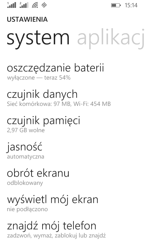 Menu dość rozbudowane. W wersji jasnej i ciemnej