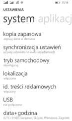 Menu dość rozbudowane. W wersji jasnej i ciemnej