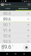 Muzyka Google, Radio FM, efekty audio