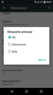 Efekty obrotu ekranu, personalizacja i Eye-D