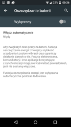Zużycie baterii i oszczędzanie energii