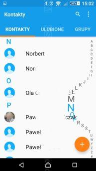 Menu telefonu i klawiatury