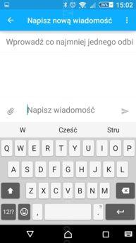 Menu telefonu i klawiatury