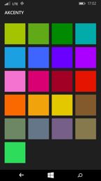 Ustawienia kolorystyki, a także opcji dużego kontrastu