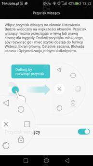 Sterowanie, obsługa jedną ręką