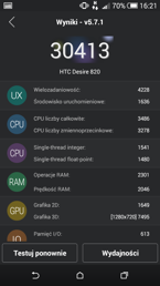 Wyniki benchmarku
