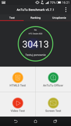 Wyniki benchmarku