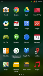 Pamięć i menu aplikacji