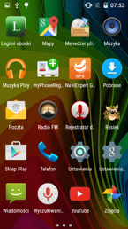 Menu aplikacji, preinstalowany soft Menu aplikacji, preinstalowany soft