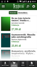 Menu aplikacji, preinstalowany soft Menu aplikacji, preinstalowany soft