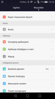 Menu ustawień