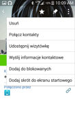 Połączenia i wprowadzanie tekstu
