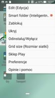 Opcje ustawień interfejsu oraz ustawienia ogólne