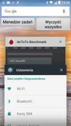 Powiadomienia, skróty, zasobnik, ostatnie aplikacje