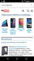 Menu aplikacji, wybrany soft