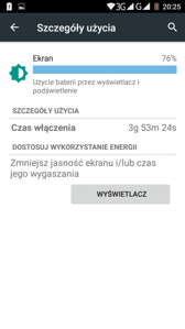 Zużycie baterii i tryb jej oszczędzania