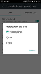 Opcje łączności Opcje łączności