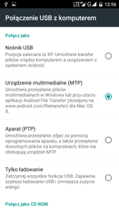 Opcje łączności Opcje łączności