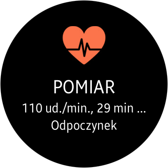 Menu główne zegarka