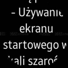Ustawienia i tryb powiększonego tekstu