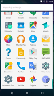 Menu aplikacji, aplikacja Moto