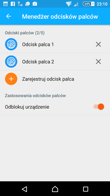 Uczymy telefon naszych odcisków palców