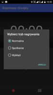 Rejestrator dźwięku i Radio FM
