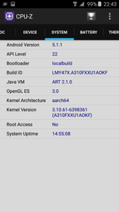 Specyfikacja w CPU-Z i Antutu
