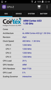 Specyfikacja w CPU-Z i Antutu