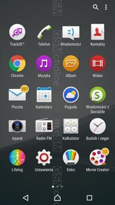 Ekran blokady, zasobnik, jego edycja, folder