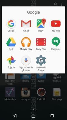 Ekran blokady, zasobnik, jego edycja, folder