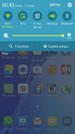 Menu Samsunga A5 2016 w klasycznym, standardowym układzie