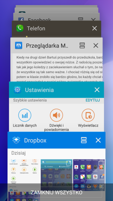 Programy w Samsungu A5 2016 można usuwać pojedynczo lub grupowo - jednym kliknięciem