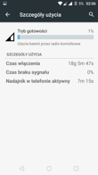 Różne tryby zużycia baterii