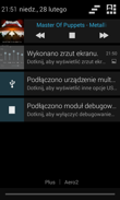 Pasek powiadomień, skrótów i personalizacja