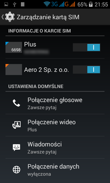 Zarządzanie kartami SIM, dialer i połączenia