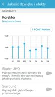 Muzyka, menedżer, S-Health, Galaxy Apps