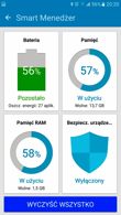 Muzyka, menedżer, S-Health, Galaxy Apps