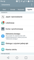 Menu telefonu