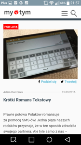 Strony www przeglądane w poziomie i w pionie